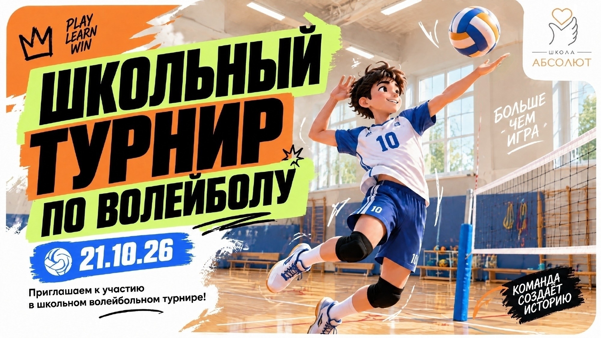 Школьный турнир по волейболу