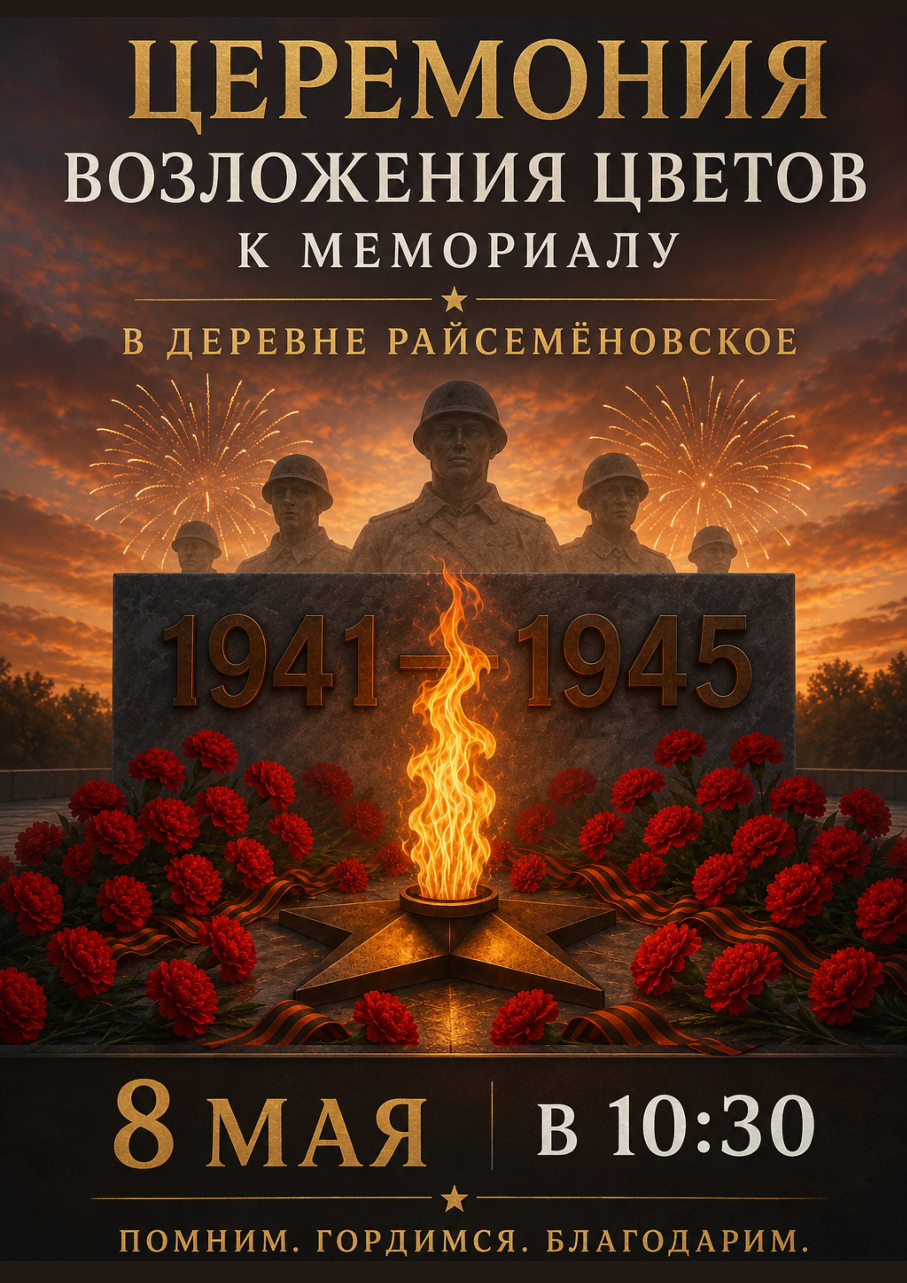 Церемония возложения цветов